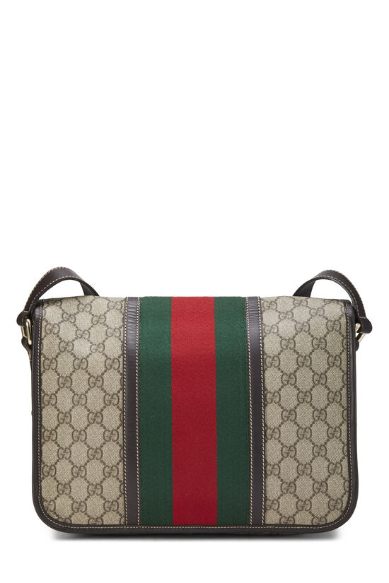 Authentic Gucci Vintage GG Web Canvas crossbody messenger tote bag
