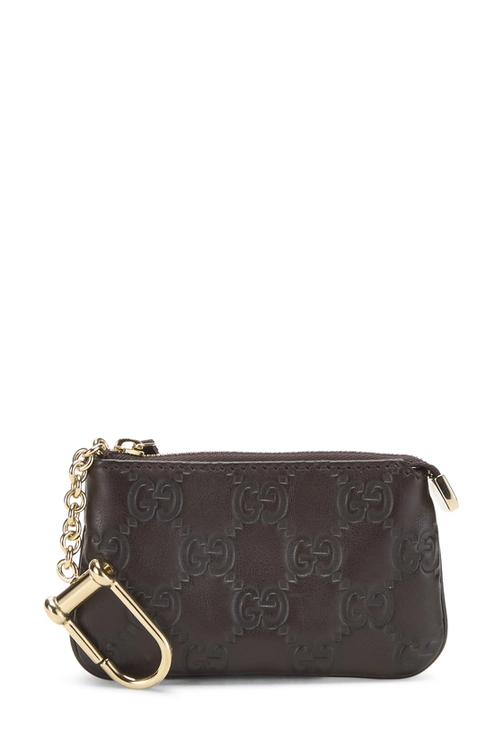 Brown Guccissima Key Holder, , large image number 0