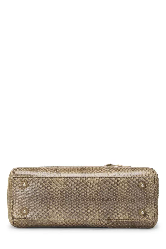 Brown Python Lady Dior Small, , large image number 4