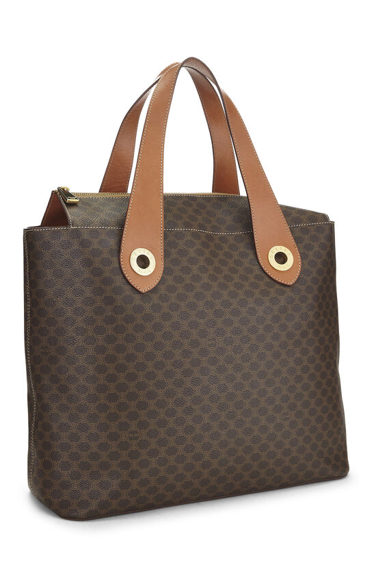 Brown Coated Canvas Macadam Tote, , large image number 1