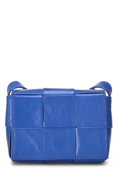 Bottega Veneta Blue Maxi Intrecciato Candy Cassette Crossbody