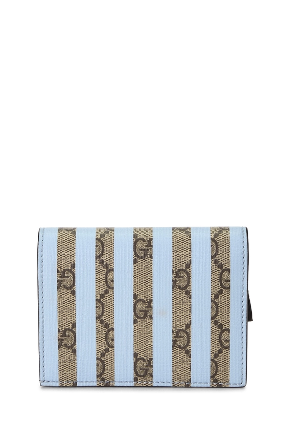 Blue GG Supreme Canvas Love Parade Cupcake Compact Wallet, , large image number 2