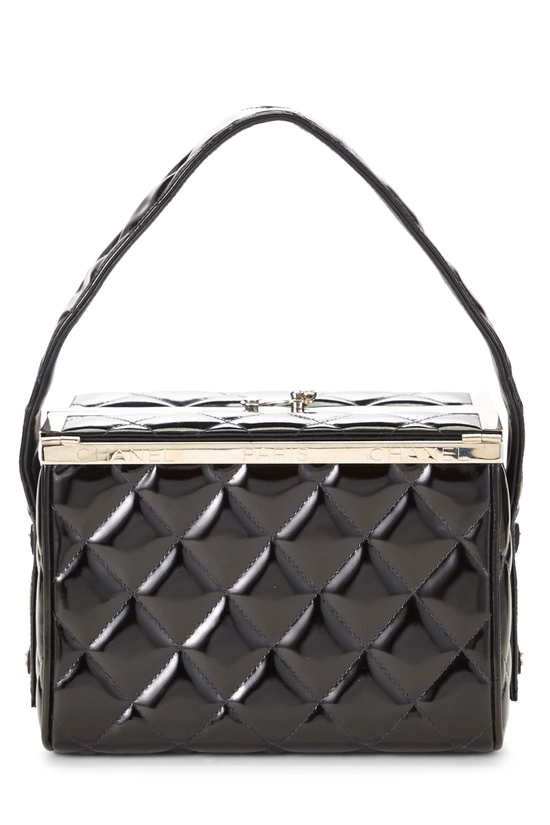 Black Quilted Lambskin Box Vanity Small, , large image number 3