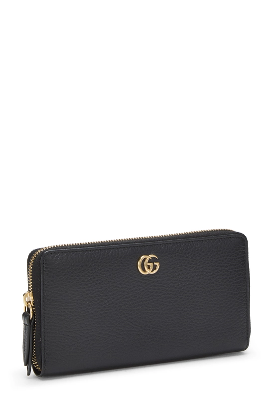 Black Leather GG Marmont Continental Wallet, , large image number 1