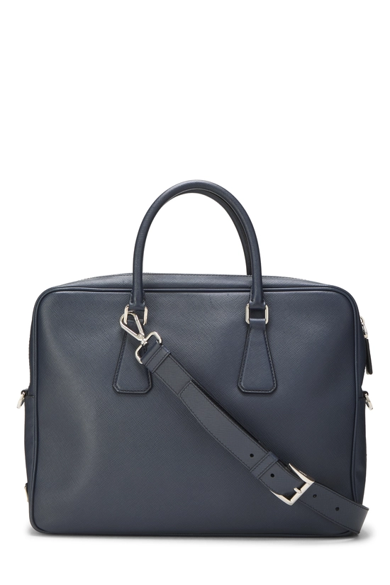 Navy Saffiano Briefcase, , large image number 3