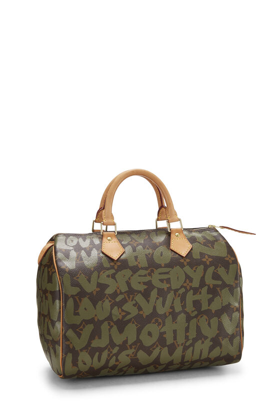 Louis Vuitton Limited Edition Vert Graffiti Stephen Sprouse Speedy 30 Bag -  Yoogi's Closet