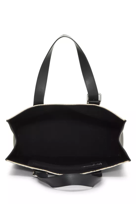 Black Jacquard Anagram Buckle Tote, , large image number 5