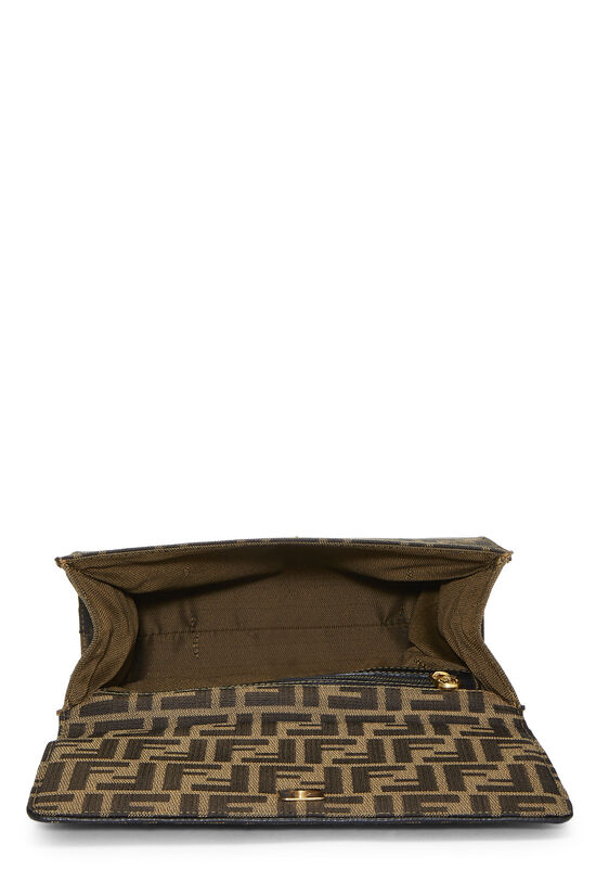 Fendi Brown Zucca Canvas Flap Shoulder Bag QBB0593J0B806