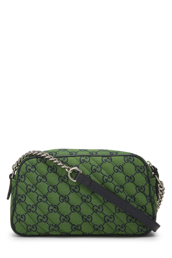 Green Canvas GG Marmont Crossbody Small, , large image number 3