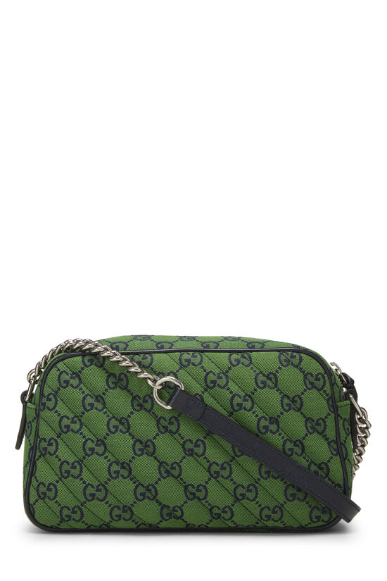 Green Canvas GG Marmont Crossbody Small, , large image number 3