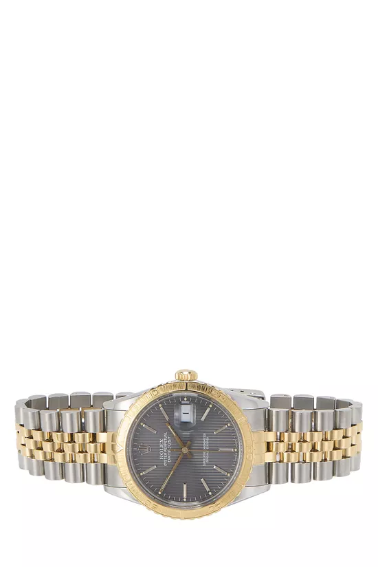 18K Gold & Stainless Steel Turn-O-Graph Thunderbird Tapestry Datejust 16253 36mm, , large image number 2