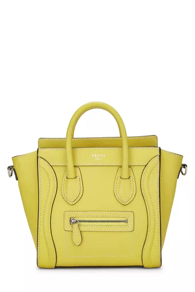 Yellow Leather Luggage Nano