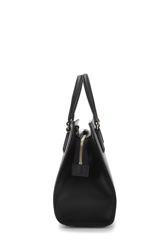 Black Grained Leather Soho Handbag Large, , large image number 2