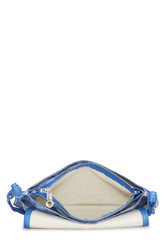 Blue Goyardine Coated Canvas Plumet Crossbody Bag, , large image number 6