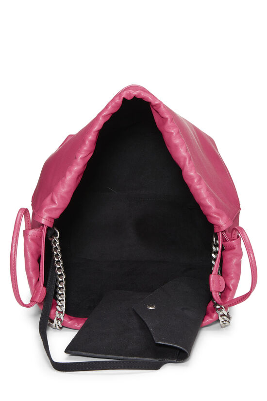 Pink Leather Teddy Bucket Bag, , large image number 5