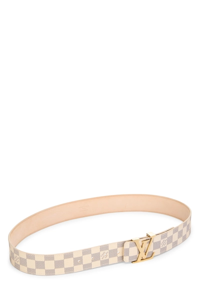 Damier Azur Initiales Ceinture 90, , large