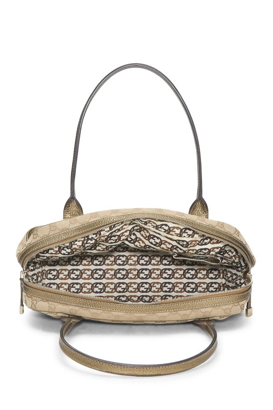 Gold Original GG Canvas Princy Handbag, , large image number 5