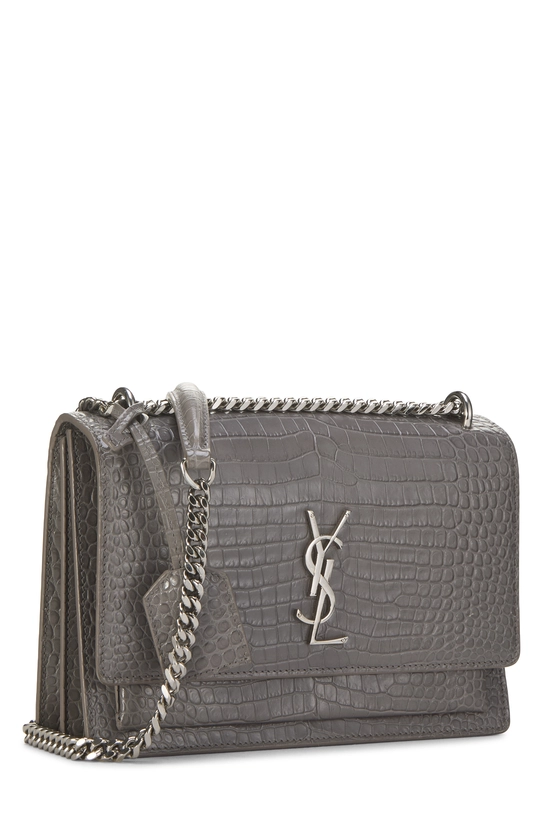 Grey Embossed Leather Sunset Medium, , large image number 1