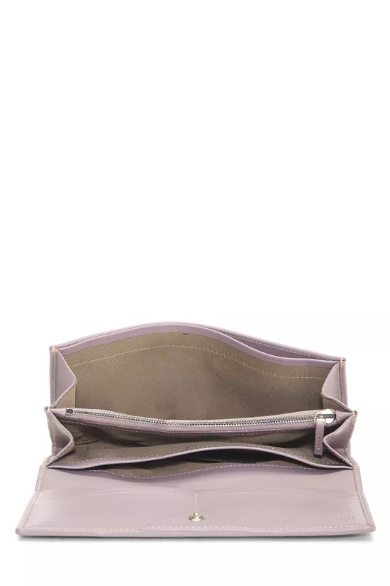 Purple Zucchino Canvas Long Wallet, , large image number 3