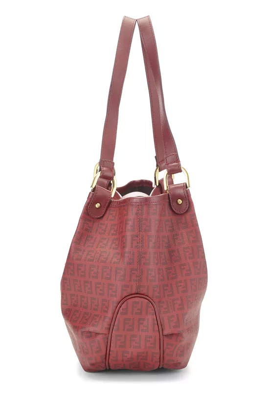 Red Zucca Coated Canvas Chiusura Tote, , large image number 2