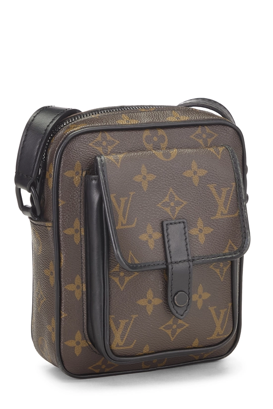 Black Monogram Macassar Christopher Wearable Wallet , , large image number 1