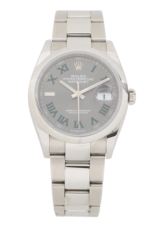 Rolex Stainless Steel Datejust Wimbledon 126200 36mm, , large image number 0