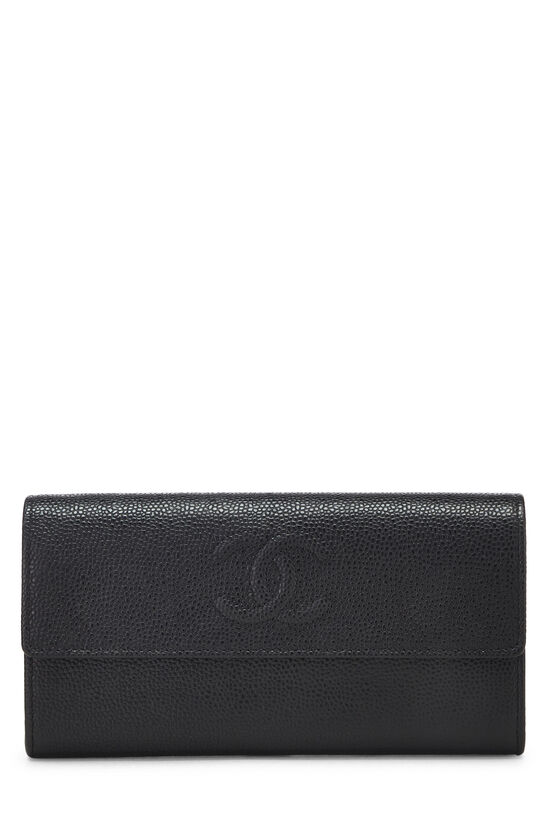 Black Caviar Long Wallet, , large image number 0