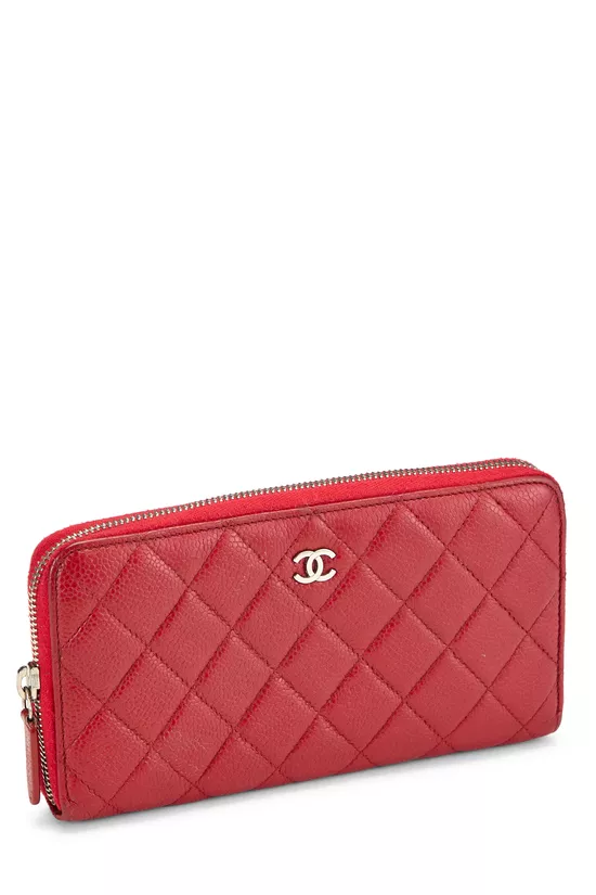 Red Caviar 'CC' Zip Around Wallet, , large image number 1