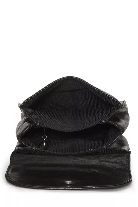 Black Lambskin 'CC' Backpack, , large image number 5