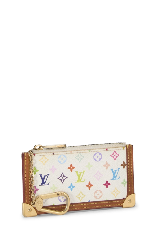 Takashi Murakami x Louis Vuitton White Monogram Multicolore Pochette Clefs, , large image number 1