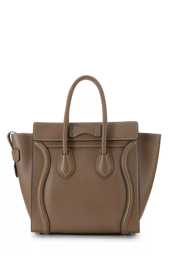 Grey Drummed Calfskin Luggage Micro, , large image number 3