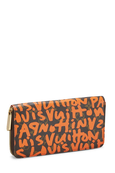 Stephen Sprouse x Louis Vuitton Monogram Orange Graffiti Zippy Continental, , large