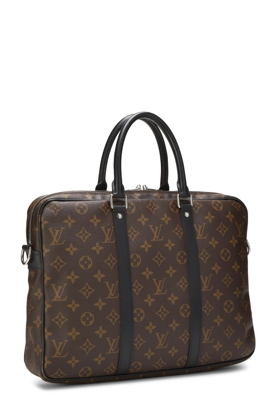 Monogram Macassar Porte Documents-Voyage PM, , large image number 1