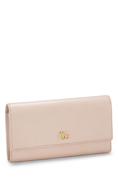 Pink Leather Continental Wallet, , large