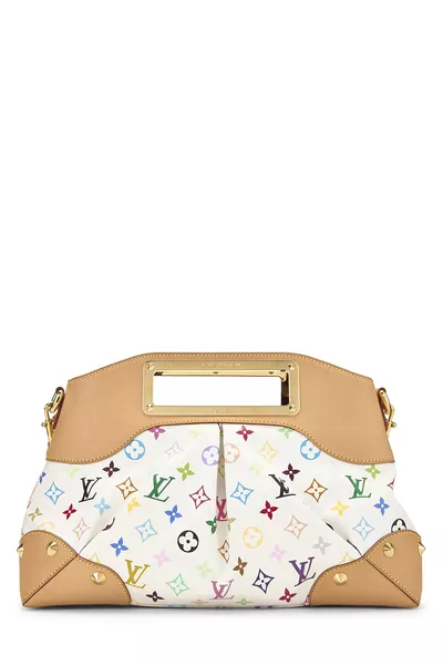 Takashi Murakami x Louis Vuitton White Monogram Multicolore Judy MM