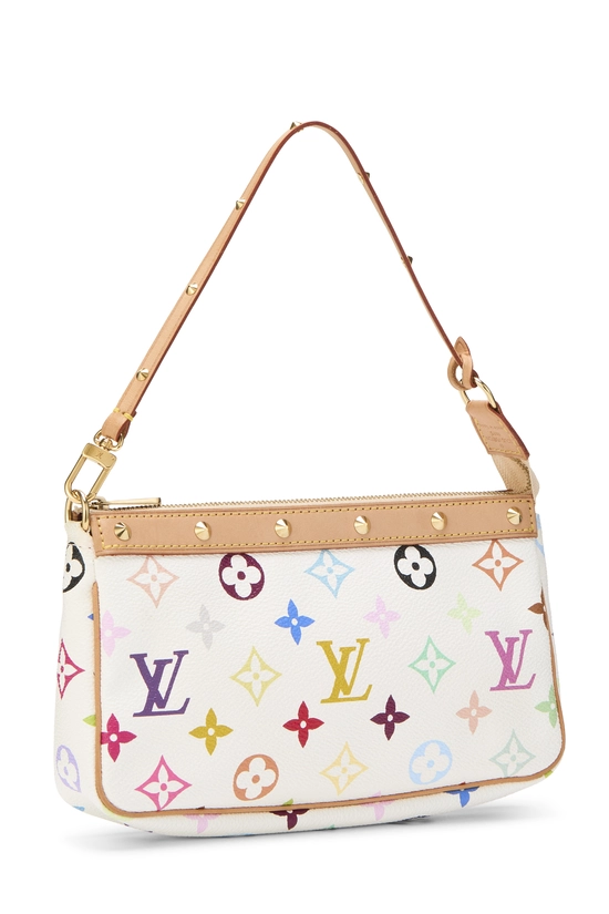 Takashi Murakami x Louis Vuitton White Monogram Multicolore Pochette Accessoires, , large image number 1