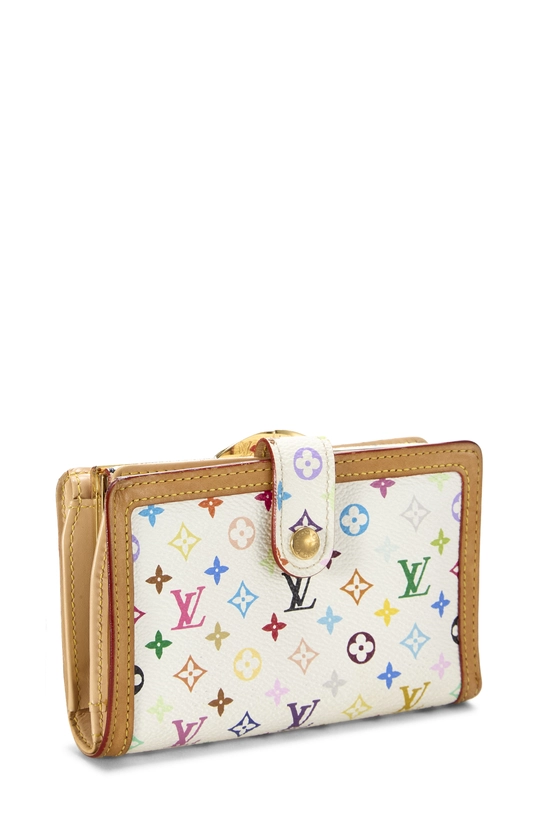 Takashi Murakami x Louis Vuitton White Monogram Multicolore Porte-Monnaie Viennois Wallet, , large image number 1
