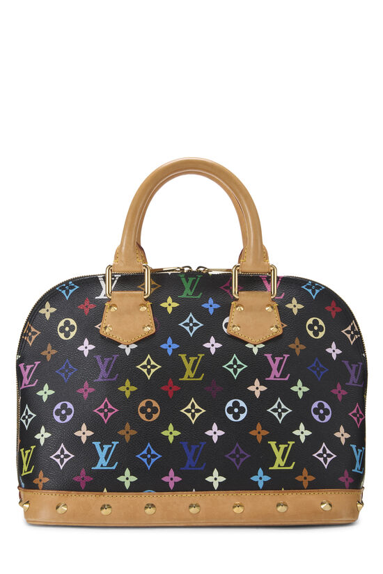 Takashi Murakami x Louis Vuitton Black Monogram Multicolore Alma MM, , large image number 3