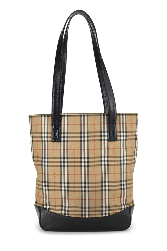 Black Haymarket Check Pocket Shoulder Bag, , large image number 0