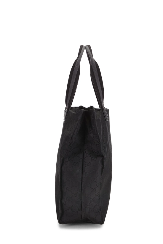 Black GG Nylon Tote, , large image number 2
