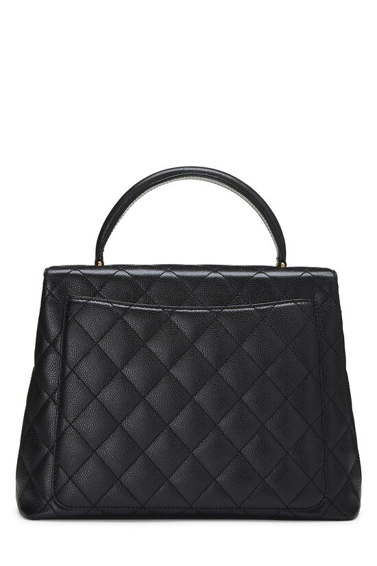 Black Quilted Caviar Kelly , , large image number 4