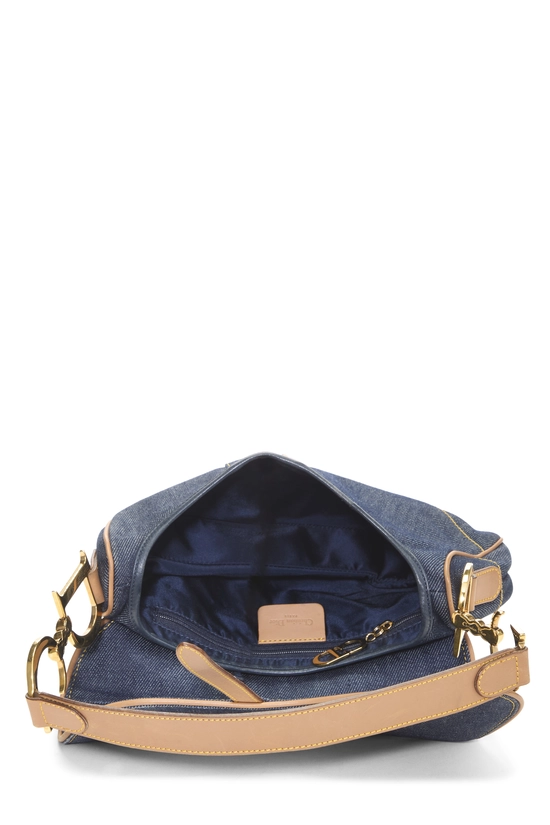 Navy Denim Saddle Bag, , large image number 5