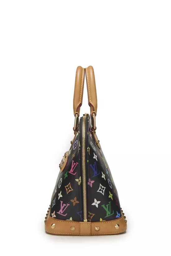 Takashi Murakami x Louis Vuitton Black Monogram Multicolore Alma PM, , large image number 2