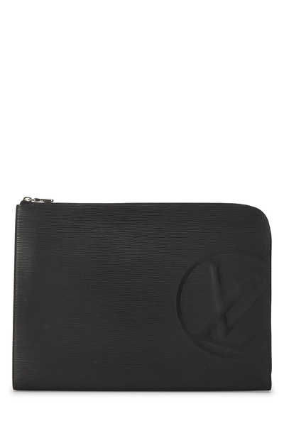 Louis Vuitton Black Epi Pochette Jour GM