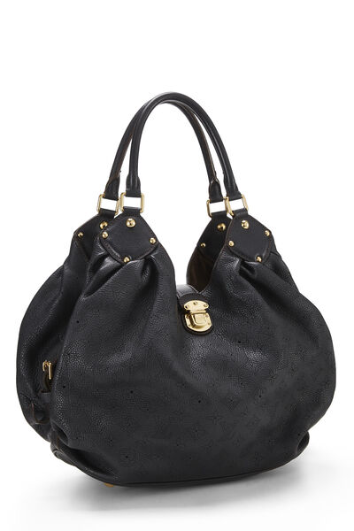 Black Monogram Mahina Large, , large