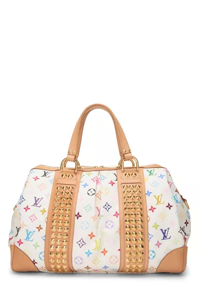 Takashi Murakami x Louis Vuitton White Monogram Multicolore Courtney GM