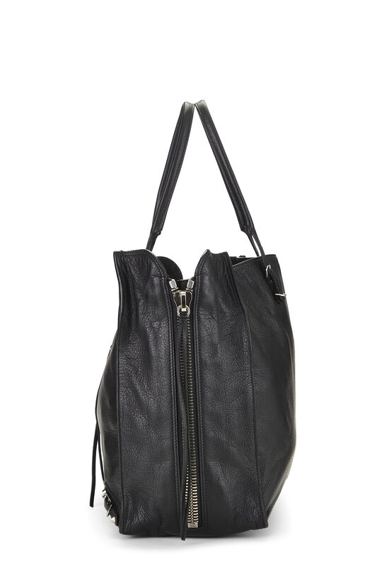 Black Calfskin Papier A4 Zip Around Tote, , large image number 2