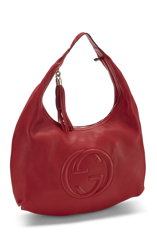 Red Leather Soho Hobo Large, , large image number 1