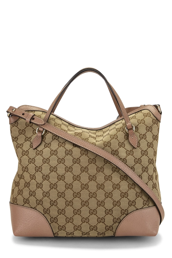 Pink Original GG Canvas Bree Handbag, , large image number 3