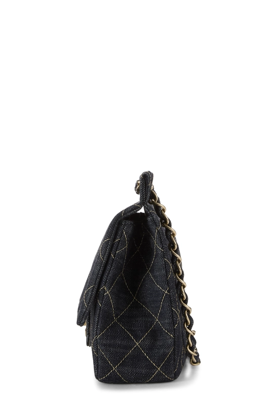 Navy Denim Shoulder Bag, , large image number 2